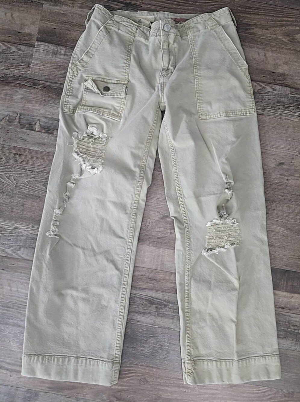 Pilcro By Anthropologie Utility Wanderer Wide Leg Pants Size: 26